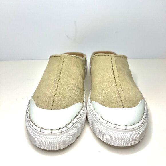 Free‎ People Juno Slip On Sport Sneakers Cafe Tan Suede and White Size NIB - Picture 2 of 8